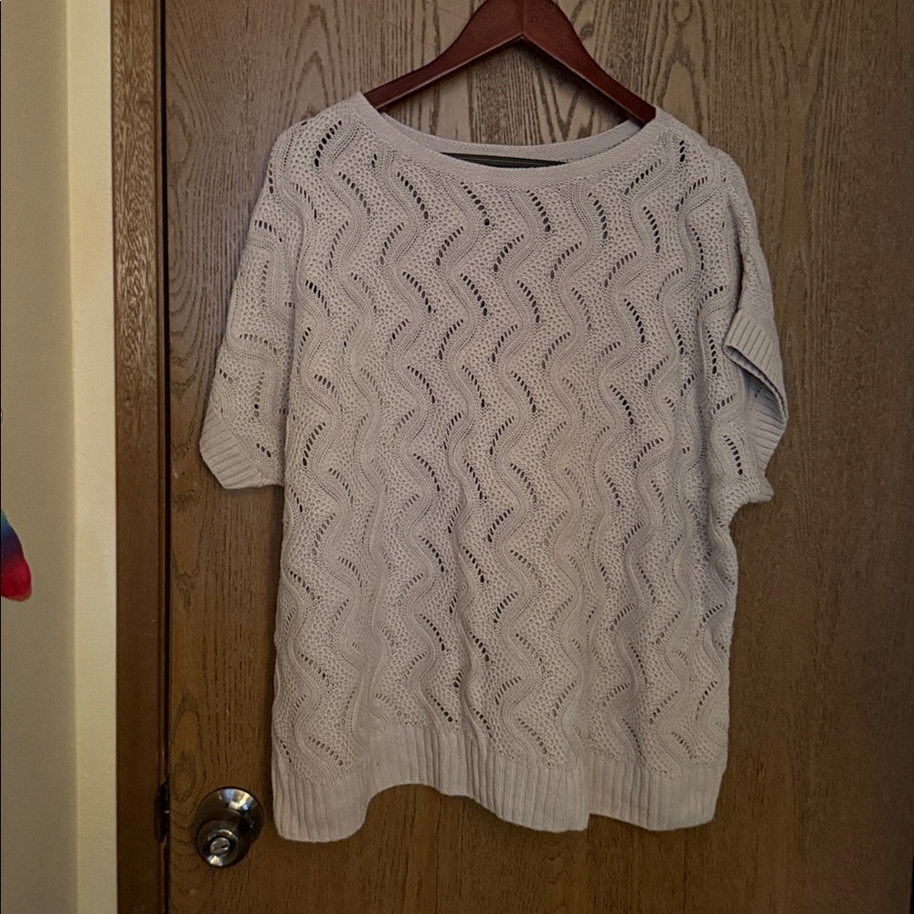 Croft & Barrow Cream Knit Top
